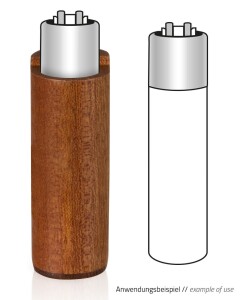 Holzcover "Heartbeat", dunkel