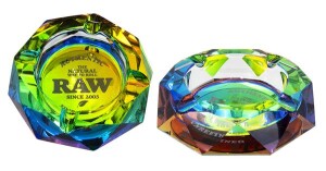 RAW Kristallglas Aschenbecher "RAINBOW" Ø11,5cm