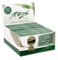 PURIZE King Size Slim Papes and Tray Unbleached