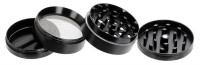 Aluminium Grinder 4-Part Ø50mm schwarz "TRASH"